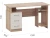 Стол «Гарвард» 130 3ящ, Дуб сонома/Белый