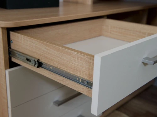 Стол «Гарвард» 130 3ящ, Дуб сонома/Белый