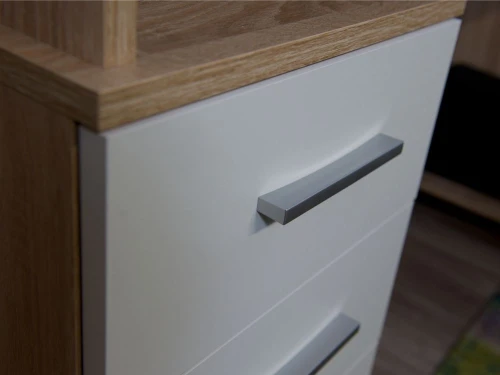 Стол «Гарвард» 130 3ящ, Дуб сонома/Белый