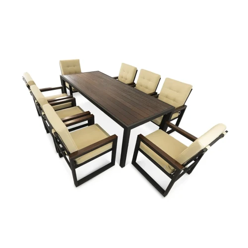 Комплект садовой мебели QUADRO 3 Темно-бежевый