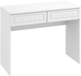 Стол с двумя ящиками Монако МН-18 белое дерево