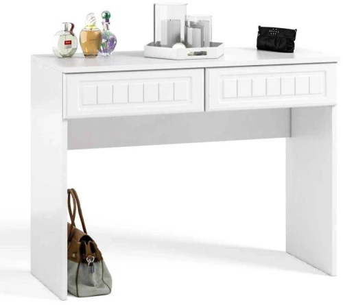 Стол с двумя ящиками Монако МН-18 белое дерево