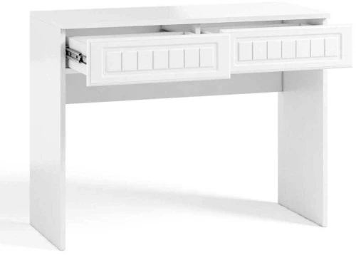 Стол с двумя ящиками Монако МН-18 белое дерево