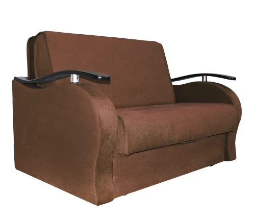 Диван аккордеон Алекс велюр коричневый 120