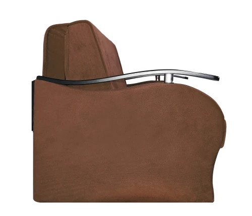 Диван аккордеон Алекс велюр коричневый 120