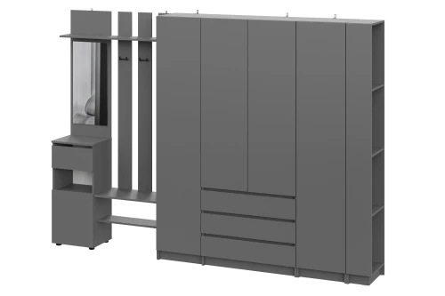 Прихожая Бали, Графит. Комплект 6