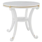 Стол журнальный Глория М молочный дуб Л