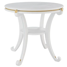 Стол журнальный Глория М молочный дуб Л