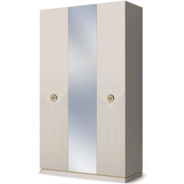 Шкаф Капри 3дв с зеркалом, бежевый