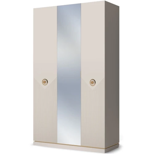 Шкаф Капри 3дв с зеркалом, бежевый