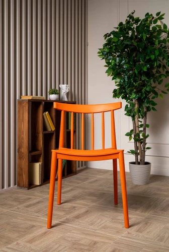 Пластиковый стул KAI оранжевый