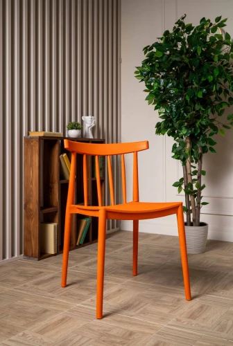 Пластиковый стул KAI оранжевый