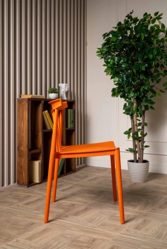 Пластиковый стул KAI оранжевый