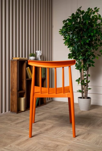 Пластиковый стул KAI оранжевый