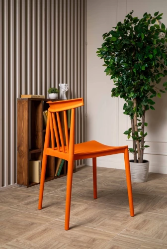 Пластиковый стул KAI оранжевый