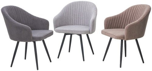 Стул AVIOR, 360 град. поворот. B5 Капучино, велюр / черный каркас, М-City