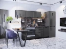 Прямая модульная кухня Фрейм-01 Stormy Silk Graphite 1782*2300*600 Прямая модульная кухня Фрейм-01 Stormy Silk Graphite 1782*2300*600