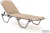 Шезлонг Dias алюминиевый, бежевый