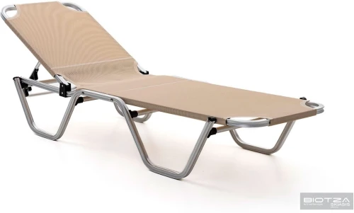 Шезлонг Dias алюминиевый, бежевый