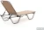Шезлонг Dias алюминиевый, бежевый