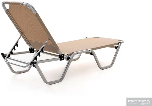 Шезлонг Dias алюминиевый, бежевый