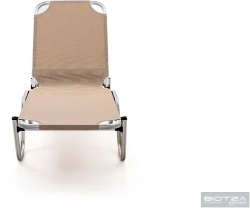 Шезлонг Dias алюминиевый, бежевый