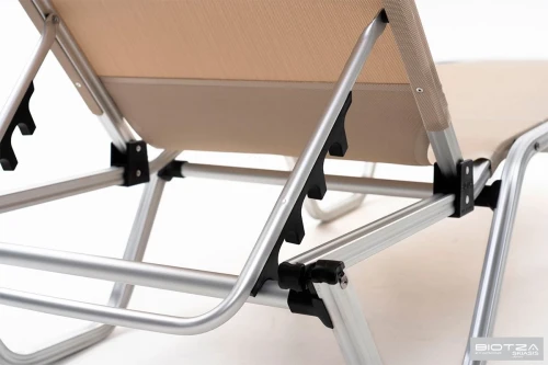 Шезлонг Dias алюминиевый, бежевый