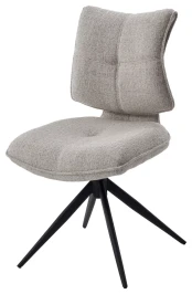 Стул ДЕЛИ (DELI) 360 град, цвет БЕЖЕВЫЙ H300126-2, ткань / ЧЕРНЫЙ каркас, ®DISAUR