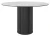 Стол DikLine AKR120 Керамика глянец Ostra Bianco/подстолье черное/опоры черные (2 уп.)
