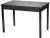 Стол М81 ДП1-03-03 1100(1400)*680 «Бристоль» Стекло Мателюкс с/в «Темно-серое», Н/с Графит