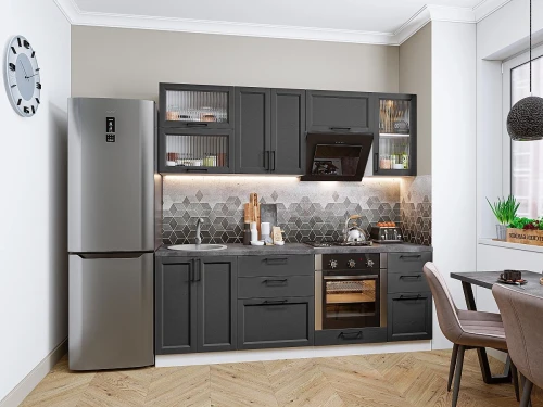 Кухонный гарнитур Сканди-02 Stormy Silkwood