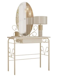 Стол дамский МК-8 с ящиком, ММД303, Белый