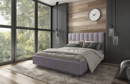 Кровать SABRINA 160 с подъемником. Цвет NEBBY 025