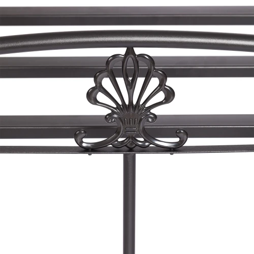 Кровать РУМБА (AT-203)/ RUMBA дерево гевея/металл, 160*200 см (Queen bed), красный дуб/черный