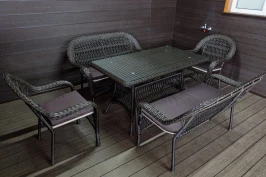 Комплект мебели из искусственного ротанга Мэдисон НЬЮ (Medison) Family Set NEW с подушками на сидение