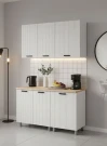 Кухня МК Аленушка 1,4м Лотос Молочный,скоба антрацит,сонома Кухня МК Аленушка 1,4м Лотос Молочный,скоба антрацит,сонома