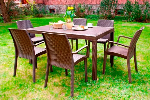 Комплект столовой группы Nebraska Dinner Set(Стол Houston+стулья Indiana)