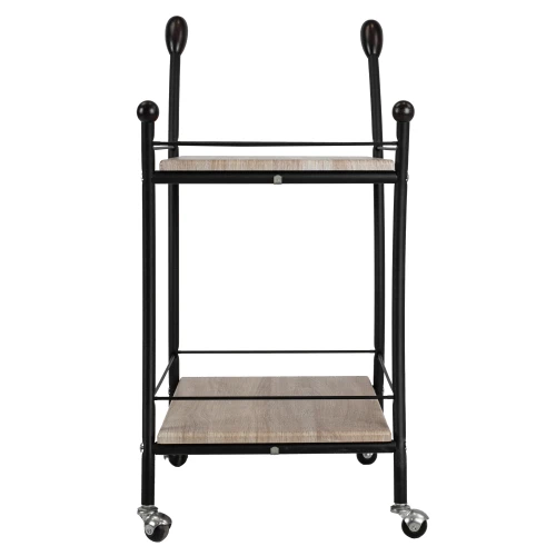 Стол сервировочный Марко дуб сонома/эбеновое дерево/черный