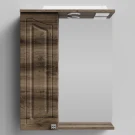 Зеркало Адам 55, Дуб крымский коричневый ПВХ 131005-9005, левая