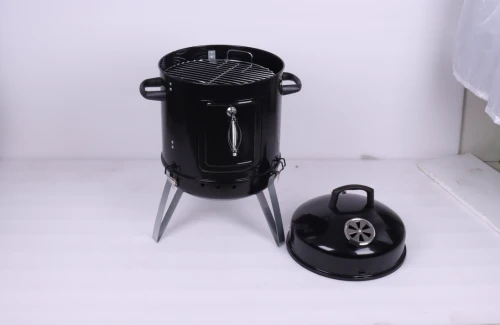 Угольный гриль коптильня Vertical Indoor Smoker Grill BBQ 57 х 53.5 см, толщина стали 4 мм