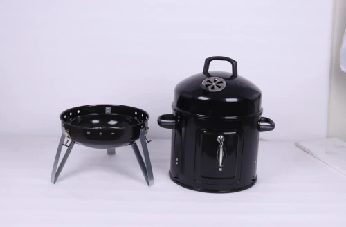 Угольный гриль коптильня Vertical Indoor Smoker Grill BBQ 57 х 53.5 см, толщина стали 4 мм