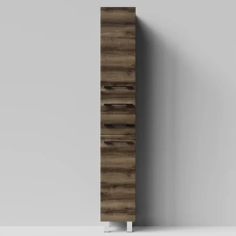 Пенал Мальта 30 напольный, Дуб крымский коричневый ПВХ 131005-9005, левый