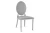 Стул обеденный София DC-1102, 45х42х92, серый, серебро