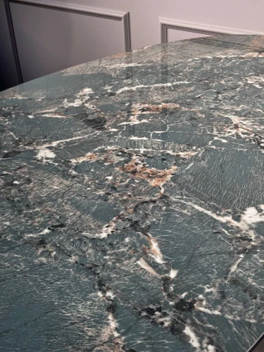 Стол обеденный Тренди DT-2889A.2, 180х90х75 см, малахитовый мрамор