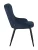 DC444 Стул мягкий, ТЕМНО-СИНИЙ#MJ 420-47 велюр, каркас металл черный