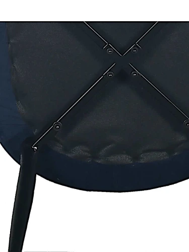 DC444 Стул мягкий, ТЕМНО-СИНИЙ#MJ 420-47 велюр, каркас металл черный