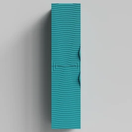 Пенал Эйфория 35 F5, пример RAL 5021 Водная синь, матовая, подвесной, левый