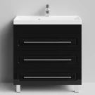 Тумба Арабеска 80 напольный, черный глянец Vodok с раковиной в комплекте Тумба Арабеска 80 напольный, черный глянец Vodok с раковиной в комплекте