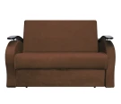 Диван аккордеон Алекс велюр коричневый 140