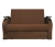 Диван аккордеон Алекс велюр коричневый 140